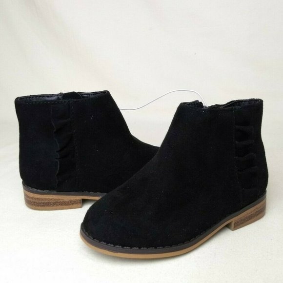 Girl's Cat & Jack Ankle Booties Boots Shoes Zip Up - Picture 2 of 9